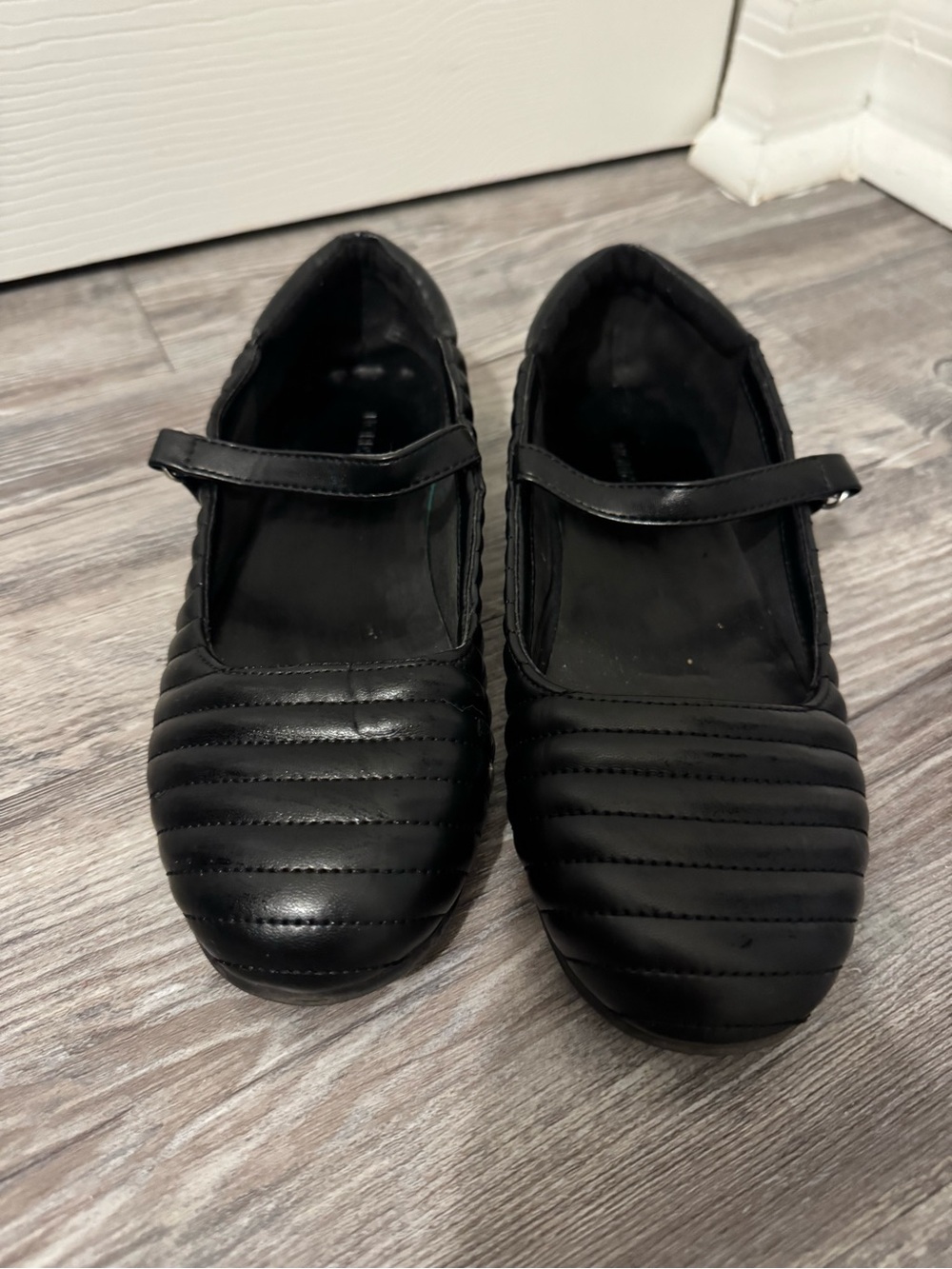 Nordstrom Black Quilted Mary Jane Flats for Kids